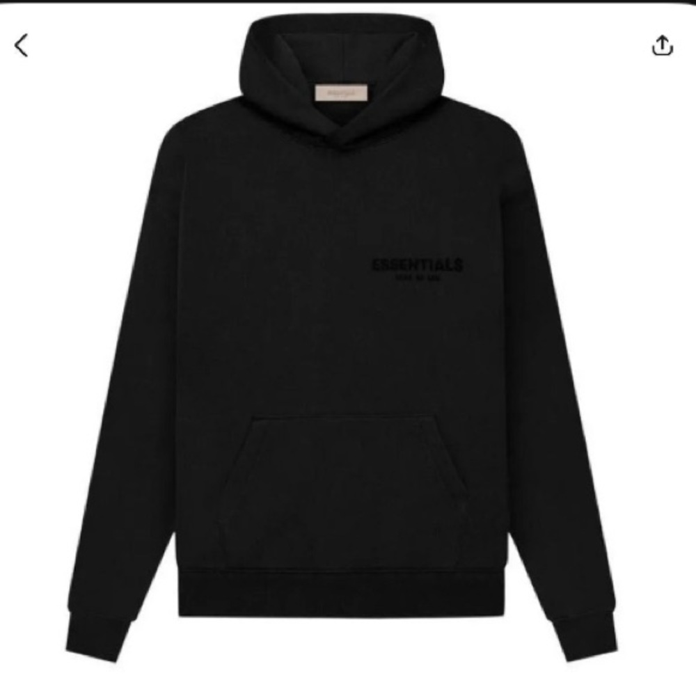 NWT FOG Essentials Hoodie – Stretch Limo Black – SIZE XS